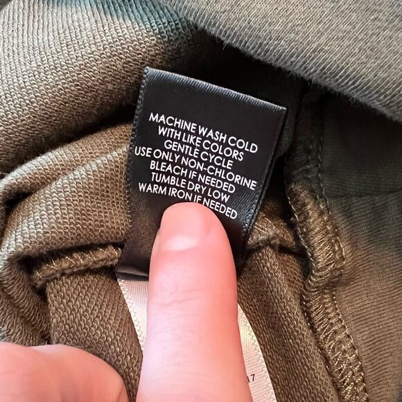 Torrid ruffled knit sweatshirt dress. Olive green. - Picture 8 of 13